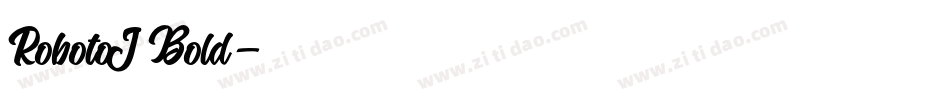 RobotoJ Bold字体转换
